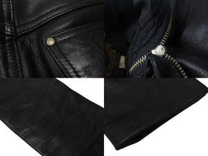 HARLEY DAVIDSON ハーレーダビットソン レザーパンツ 98146 インドネシア製 レザー ナイロン ブラック サイズ31 美品 中古 4b002758