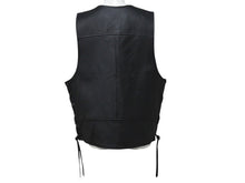 Load image into Gallery viewer, 極美品 HARLEY DAVIDSON ハーレーダビットソン TRADITION LEATHER VEST レザーベスト 98007-11VM ブラック サイズL 中古 4b002759