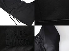 Load image into Gallery viewer, 極美品 HARLEY DAVIDSON ハーレーダビットソン TRADITION LEATHER VEST レザーベスト 98007-11VM ブラック サイズL 中古 4b002759