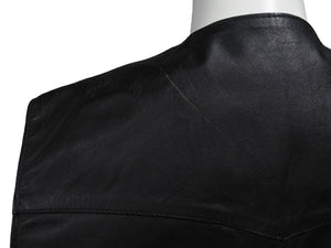 HARLEY DAVIDSON ハーレーダビットソン レザーベスト 50107 サイズM カーフレザー ブラック レーシング バイク 美品 中古 4b002761