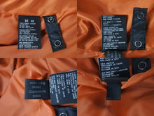 Load image into Gallery viewer, 極美品 HARLEY DAVIDSON ハーレーダビットソン レザージャケット ラインストーン ブラック オレンジ シルバー金具 サイズL 中古 4b002762