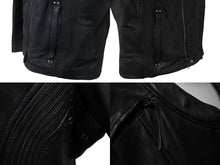 Load image into Gallery viewer, 極美品 HARLEY DAVIDSON ハーレーダビットソン レザージャケット ラインストーン ブラック オレンジ シルバー金具 サイズL 中古 4b002762