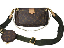 Load image into Gallery viewer, 極美品 LOUIS VUITTON ルイヴィトン ミュルティポシェット アクセソワール カーキ ショルダーバッグ モノグラム M44813 中古 4b002765