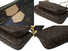Load image into Gallery viewer, 極美品 LOUIS VUITTON ルイヴィトン ミュルティポシェット アクセソワール カーキ ショルダーバッグ モノグラム M44813 中古 4b002765
