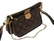 Load image into Gallery viewer, 極美品 LOUIS VUITTON ルイヴィトン ミュルティポシェット アクセソワール カーキ ショルダーバッグ モノグラム M44813 中古 4b002766