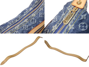 極美品 LOUIS VUITTON ルイヴィトン モノグラムデニム バギーPM ショルダーバッグ ワンショルダー M95049 インディゴブルー 中古 4b002768