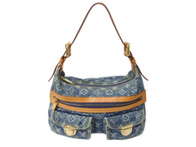 Load image into Gallery viewer, 極美品 LOUIS VUITTON ルイヴィトン モノグラムデニム バギーPM ショルダーバッグ ワンショルダー M95049 インディゴブルー 中古 4b002769