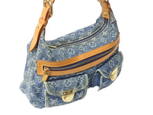 Load image into Gallery viewer, 極美品 LOUIS VUITTON ルイヴィトン モノグラムデニム バギーPM ショルダーバッグ ワンショルダー M95049 インディゴブルー 中古 4b002769