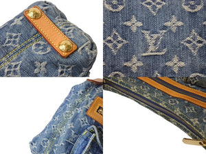 極美品 LOUIS VUITTON ルイヴィトン モノグラムデニム バギーPM ショルダーバッグ ワンショルダー M95049 インディゴブルー 中古 4b002769