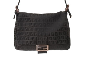 極美品 FENDI フェンディ ズッキーノ マンマバケット キャンバス ワンショルダーバッグ ブラウン ピンクゴールド金具 8BR001 中古 4b002783