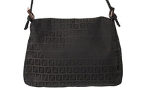 Load image into Gallery viewer, 極美品 FENDI フェンディ ズッキーノ マンマバケット キャンバス ワンショルダーバッグ ブラウン ピンクゴールド金具 8BR001 中古 4b002783