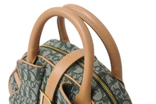 Load image into Gallery viewer, 極美品 Christian Dior クリスチャンディオール トロッター ダブルサドルバッグ ハンドバッグ PZ0701 カーキ キャンバス 中古 4b002784