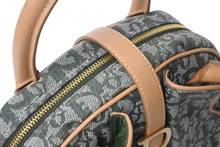 Load image into Gallery viewer, 極美品 Christian Dior クリスチャンディオール トロッター ダブルサドルバッグ ハンドバッグ PZ0701 カーキ キャンバス 中古 4b002784