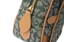 Load image into Gallery viewer, 極美品 Christian Dior クリスチャンディオール トロッター ダブルサドルバッグ ハンドバッグ PZ0701 カーキ キャンバス 中古 4b002784