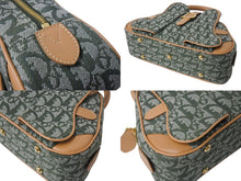 Load image into Gallery viewer, 極美品 Christian Dior クリスチャンディオール トロッター ダブルサドルバッグ ハンドバッグ PZ0701 カーキ キャンバス 中古 4b002784