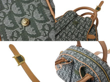 Load image into Gallery viewer, 極美品 Christian Dior クリスチャンディオール トロッター ダブルサドルバッグ ハンドバッグ PZ0701 カーキ キャンバス 中古 4b002784