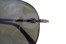 Load image into Gallery viewer, CHANEL シャネル ティアドロップ サングラス 4189-T-Q c.124/25 サイズ59□14 135 ココマーク パープル 美品 中古 4b002788