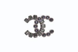 CHANEL シャネル ココマーク ピアス 重量約2.6g B17B刻印 ラインストーン メタル シルバー クリア 片耳用 美品 中古 4b002793