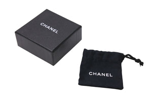 CHANEL シャネル ココマーク ピアス 重量約1.2g 08P刻印 ラインストーン メタル シルバー クリア 両耳用 美品 中古 4b002800