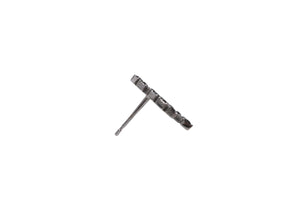 CHANEL シャネル ココマーク ピアス 重量約3.1g B18S刻印 ラインストーン メタル シルバー ブラック 両耳用 美品 中古 4b002796