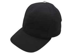 CHROME HEARTS クロムハーツ キャップ ブラック 016-093873 コットン真実 シルバー フリーサイズ 美品 中古 4b002804 