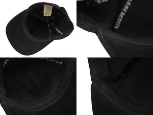 CHROME HEARTS クロムハーツ キャップ ブラック 016-093873 コットン真実 シルバー フリーサイズ 美品 中古 4b002804 
