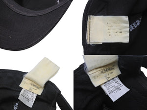 CHROME HEARTS クロムハーツ キャップ ブラック 016-093873 コットン真実 シルバー フリーサイズ 美品 中古 4b002804 