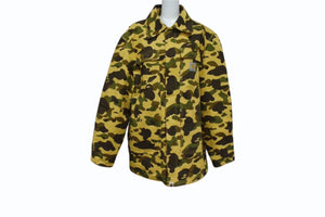 Carhartt カーハート アベイシングエイプ アクティブジャケット 06aw イエロー カモ柄コットン L ACE-04701 美品 中古 4b002805