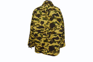 Carhartt カーハート アベイシングエイプ アクティブジャケット 06aw イエロー カモ柄コットン L ACE-04701 美品 中古 4b002805