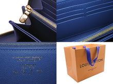 Load image into Gallery viewer, 新品未使用 LOUIS VUITTON ルイヴィトン モノグラム デニム ジッピー ウォレット チェリー 新作 M23161 村上隆 ブルー 中古 4b002810