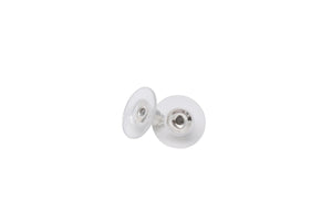 極美品 CHANEL シャネル ピアス ココマーク 両耳 09V刻印 メタル ラインストーン シルバー 0.8g 中古4b002822