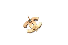 Load image into Gallery viewer, CHANEL シャネル ピアス 両耳 ココマーク アクセサリー 02A刻印 GP クリア ゴールド 2.6g 美品 中古 4b002819