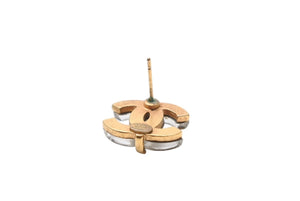 CHANEL シャネル ピアス 両耳 ココマーク アクセサリー 02A刻印 GP クリア ゴールド 2.6g 美品 中古 4b002819