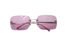 Load image into Gallery viewer, 極美品 CHANEL シャネル リムレス サングラス アイウェア 4017 c.124/76 サイズ62□17 120 ココマーク ピンク 中古 4b002813