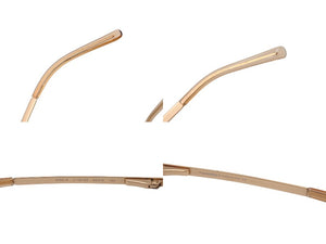 極美品 CHANEL シャネル リムレス サングラス 4092-B c102/8Z サイズ62□15 120 ココマーク ラインストーン メタル ブラウン 中古 4b002815