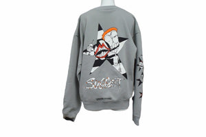 CHROME HEARTS × Matty Boy クロムハーツ マッティボーイ 20SS PPO SUGGEST SPACE スウェット グレー サジェスト スペース サイズS 美品 中古 4b002828 