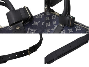 新品同様 LOUIS VUITTON ルイヴィトン キーポル バンドリエール45 ボストンバッグ M54129 モノグラム サバンナ チャップマンブラザーズ 中古 4b002831