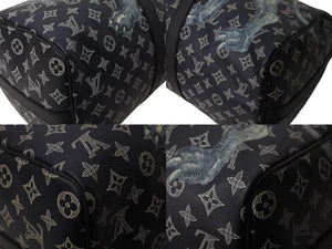 新品同様 LOUIS VUITTON ルイヴィトン キーポル バンドリエール45 ボストンバッグ M54129 モノグラム サバンナ チャップマンブラザーズ 中古 4b002831