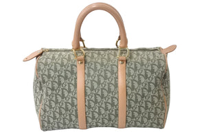 Christian Dior クリスチャンディオール ハンドバッグ PZ0701 スピーディ35型 カーキ ガリアーノ期 美品 中古 4b002832