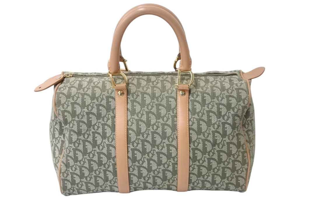 Christian Dior クリスチャンディオール ハンドバッグ PZ0701 スピーディ35型 カーキ ガリアーノ期 美品 中古 4b002832