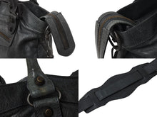 Load image into Gallery viewer, BALENCIAGA バレンシアガ ザ タウン エディターズバッグ 2WAY ショルダー ハンドバッグ グレー レザー 240579 美品 中古 4b002834