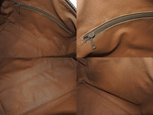 Load image into Gallery viewer, CELINE セリーヌ ボストンバック26 マカダム柄 M12 PVC レザー ヴィンテージ ブラウン ゴールド金具 美品 中古 4b002835