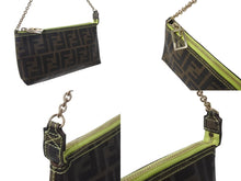 Load image into Gallery viewer, FENDI フェンディ アクセサリーポーチ ワンショルダーバッグ 8BR592 ズッカ柄 ブラウン ゴールド金具 美品 中古 4b002836