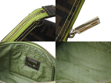 Load image into Gallery viewer, FENDI フェンディ アクセサリーポーチ ワンショルダーバッグ 8BR592 ズッカ柄 ブラウン ゴールド金具 美品 中古 4b002836