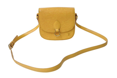 LOUIS VUITTON ルイヴィトン ミニ サンクルー ショルダーバッグ M52219 エピ レザー イエロー ゴールド金具 良品 中古 4b002842