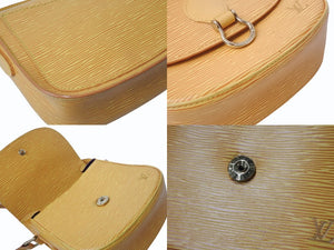 LOUIS VUITTON ルイヴィトン ミニ サンクルー ショルダーバッグ M52219 エピ レザー イエロー ゴールド金具 良品 中古 4b002842