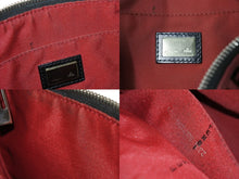 Load image into Gallery viewer, 極美品 FENDI フェンディ ズッキーノ ワンショルダーバッグ ズッカ柄 8BR156 キャンバス レザー レッド ブラック シルバー金具 中古 4b002843