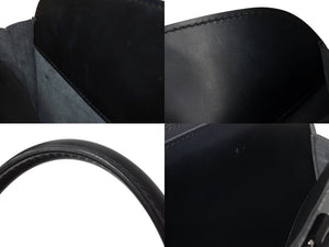 LOUIS VUITTON ルイヴィトン ポンヌフGM ハンドバッグ M59042 エピ レザー ブラック シルバー金具 美品 中古 4b002855