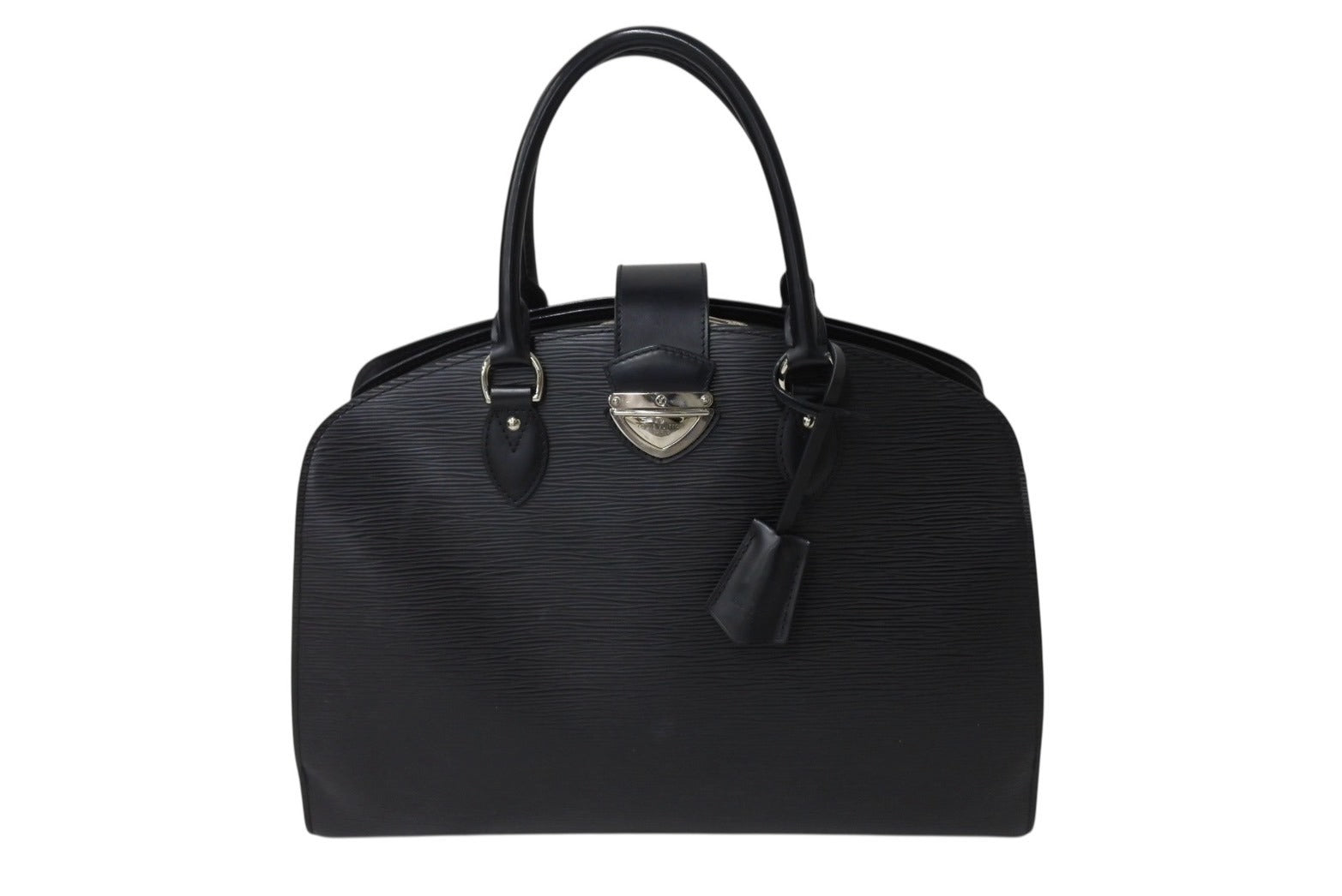 希少　ルイヴィトン エピ ボーリング モンテーニュPM ハンドバッグ　黒 LOUIS VUITTON◇ボーリング・モンテーニュPM_エピ_BLK/レザー/BLK 希少