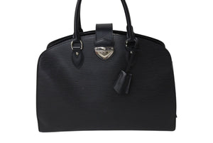 LOUIS VUITTON ルイヴィトン ポンヌフGM ハンドバッグ M59042 エピ レザー ブラック シルバー金具 美品 中古 4b002855